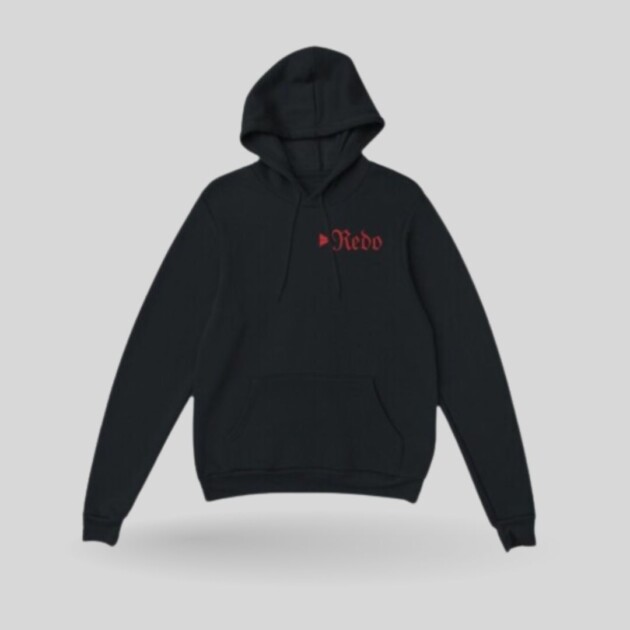 Redo Small Print Hoodie