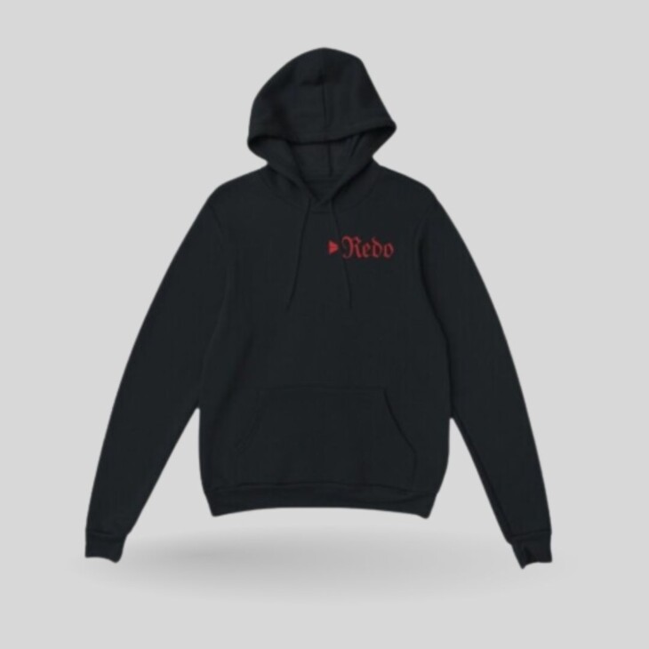 Redo Small Print Hoodie