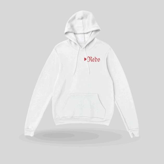 Redo Small Print Hoodie